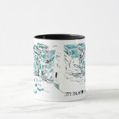 CITY ISLAND graff Tasse (Zentrum)