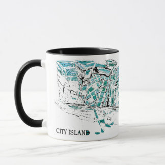 CITY ISLAND graff Tasse