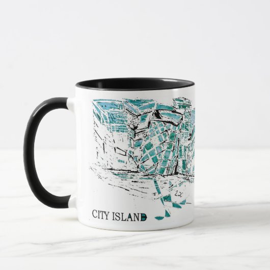 CITY ISLAND graff Tasse (Links)