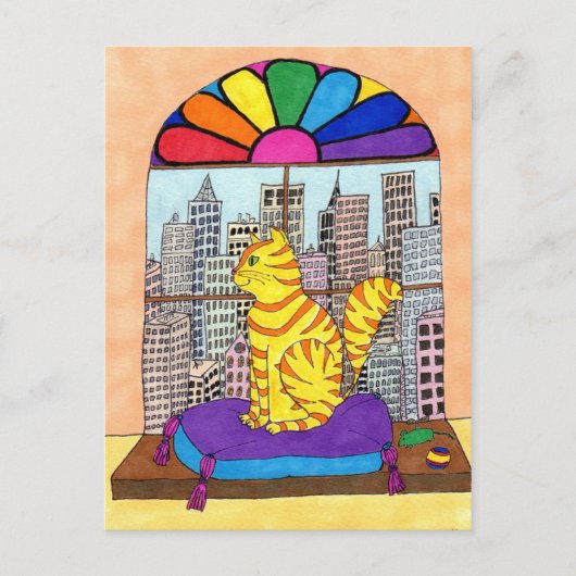 City Kitty Postkarte (Vorderseite)