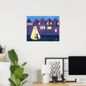 City Kitty Print Poster (Heimbüro)
