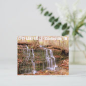 City Lake Falls - Cookeville, TN Postkarte (Stehend Vorderseite)
