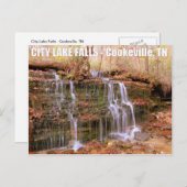 City Lake Falls - Cookeville, TN Postkarte (Vorne/Hinten)