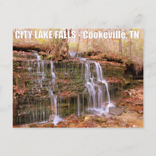 City Lake Falls - Cookeville, TN Postkarte (Vorderseite)