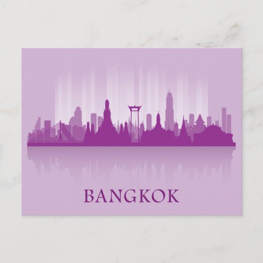 City Landscape Skyline | Bangkok, Thailand Postkarte (Vorderseite)