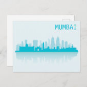 City Landscape Skyline | Mumbai, Indien Postkarte (Vorne/Hinten)