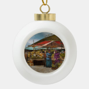 City - Lexington market, Baltimore, Maryland 1890 Keramik Kugel-Ornament