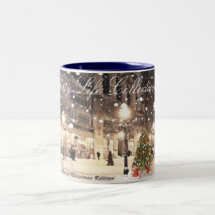 City Life Collection #4, 11 oz Zwei-Tonen-Tasse Zweifarbige Tasse