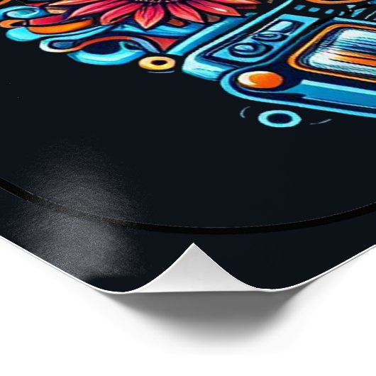 City Life Glossy Poster (Ecke)