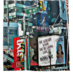 City Life NYC Duschvorhang