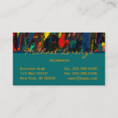 City Life ~ UNISEX Business Cards Visitenkarte (Rückseite)