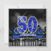 City Lights Fabulous Fifty ID191 Einladung (Vorderseite)