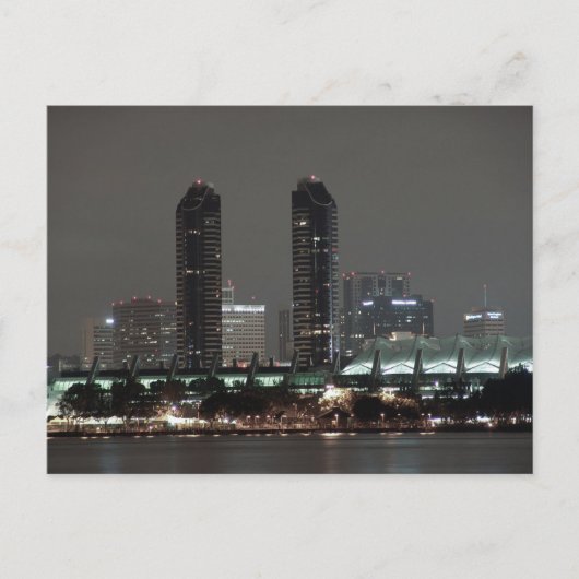 City Lights Harbour Convention Center San Diego Postkarte (Vorderseite)