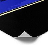 City Lights of the World von Space Satellite Map Poster (Ecke)