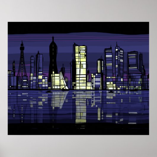 City Lights Poster (Vorne)