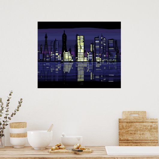 City Lights Poster (Küche)