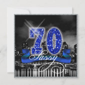 City Lights Sassy 70 ID191 Einladung (Vorderseite)