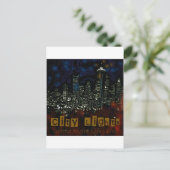 City Lights Seattle Postkarte (Stehend Vorderseite)