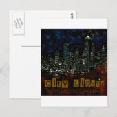 City Lights Seattle Postkarte (Vorne/Hinten)