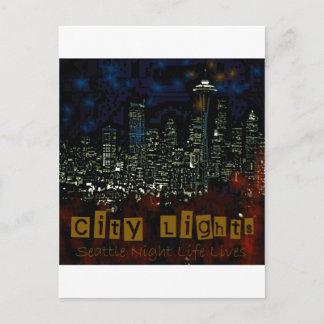 City Lights Seattle Postkarte