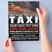 City Lights, Taxi Cab Firm with Price List Flyer (Hand)
