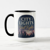 City Lights, Veil Nights | Halloween Gifts Tasse (Links)