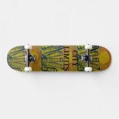 CITY LIMITS SKATEBOARD DESIGN VON PAULA REILLY. (Horizontal)