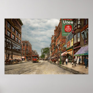 City - Lowell MA - Ein Damm gutes Unternehmen 1908 Poster