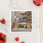 City - Manhattan, NY - 43rd and Broadway 1952 Serviette (Beispiel)