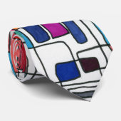 "City Map" Abstrakte Design-Krawatte Krawatte (Gerollt)