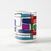 "City Map" Abstrakte Design-Tasse Kaffeetasse (Mittel)