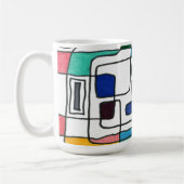 "City Map" Abstrakte Design-Tasse Kaffeetasse (Links)