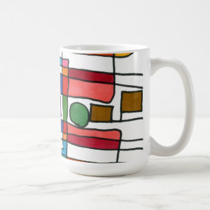 "City Map" Abstrakte Design-Tasse Kaffeetasse