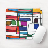 "City Map" Abstraktes Design Mousepad (Mit Mouse)