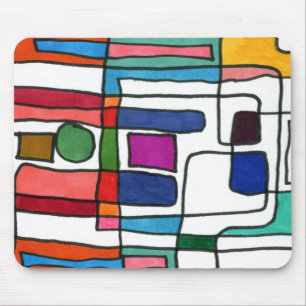 "City Map" Abstraktes Design Mousepad