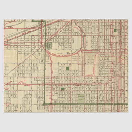 City Map Design 1 Seidenpapier (Vorderseite)
