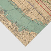 City Map Design 5 Seidenpapier (Detail)