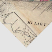 City Map Design 9 Seidenpapier (Detail)