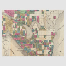 City Map Design 9 Seidenpapier