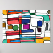 "City Map" Design von Carolyn Fagg Poster (Vorne)