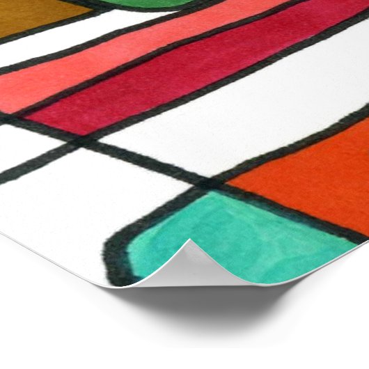 "City Map" Design von Carolyn Fagg Poster (Ecke)