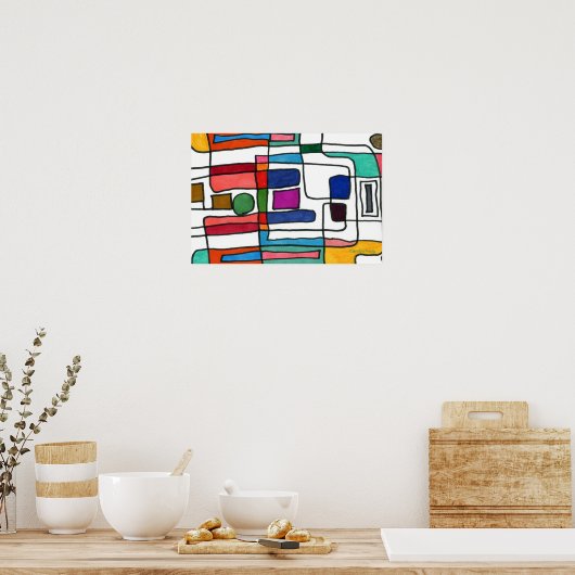 "City Map" Design von Carolyn Fagg Poster (Küche)