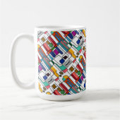 "City Map" gepflegte abstrakte Design-Tasse Kaffeetasse (Links)