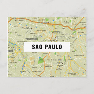 CITY MAP POSTCARDS Film Sao Paulo Postkarte