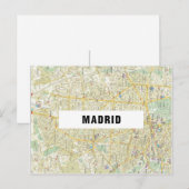 CITY MAP POSTCARDS Filme in Madrid Postkarte (Vorne/Hinten)