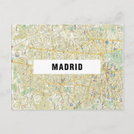 CITY MAP POSTCARDS Filme in Madrid Postkarte