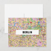 CITY MAP POSTCARDS filmen in Berlin Postkarte (Vorne/Hinten)