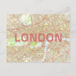 CITY MAP POSTCARDS filmen in London Postkarte
