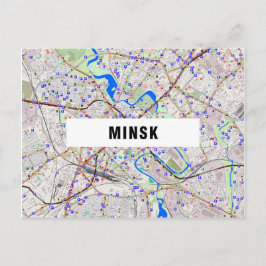 CITY MAP POSTCARDS filmen in Minsk Postkarte