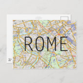 CITY MAP POSTCARDS in Rom Postkarte (Vorne/Hinten)